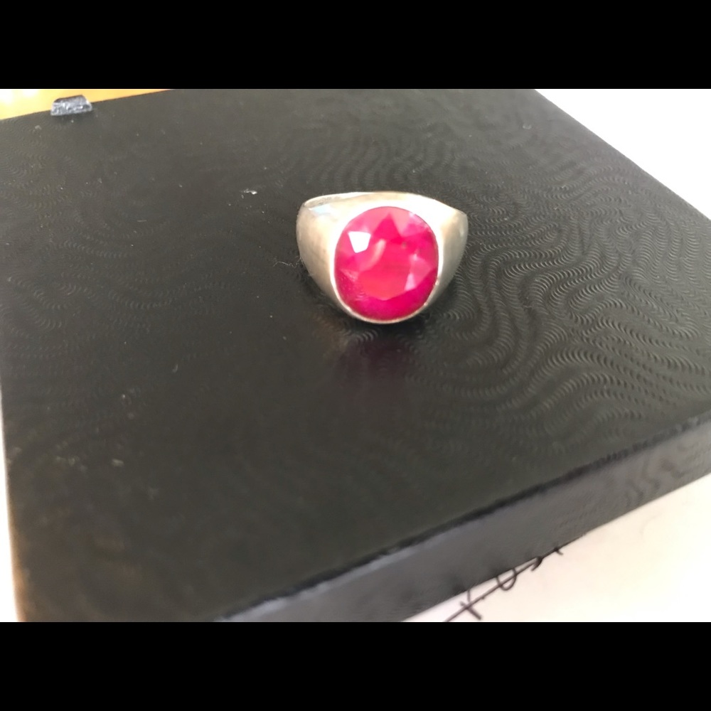 Silver Ruby ring